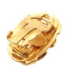 Chanel Gold Plated CC Clip On Earrings Secondhand