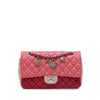 Chanel Medium Classic Tricolor Lambskin Valentines Heart Charms Single Flap Secondhand