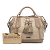 Burberry Leather Whipstitch Tassel Ellers Satchel Secondhand