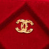 Chanel Medium CC Quilted Velvet O Case Clutch Secondhand