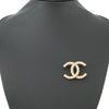 Chanel Gold Plated CC Faux Pearl Rhinestone Brooch Secondhand