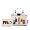 Fendi Micro Studded Calfskin Peekaboo Iconic Satchel Secondhand