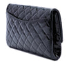 Chanel CC Quilted Patent Flap Clutch with Chain Secondhand