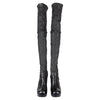 Secondhand Rick Owens Thigh-high Stretch Boots - '20s
