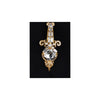 Secondhand Collection Privée Top with Jewelled Brooch - '10s