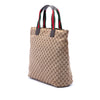 Gucci GG Canvas Web Vertical Tote Secondhand