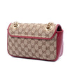 Gucci Small GG Marmont Matelasse Diagonal GG Canvas and Leather Shoulder Bag Secondhand