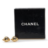 Chanel Gold Plated CC Button Clip On Earrings Secondhand