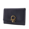 Ferragamo Leather Gancini Trifold Small Wallet Secondhand
