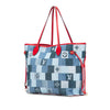 Louis Vuitton Monogram Denim Patchwork Neverfull MM Secondhand