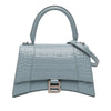 Balenciaga Small Croc Embossed Hourglass Top Handle Bag Secondhand