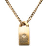 Chanel CC Gold Plated Strass Necklace Pendant Secondhand