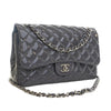 Secondhand Chanel Jumbo Classic Striped Patent Double Flap
