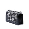 Chanel Old Medium Sequin And Patent Boy Flap Secondhand