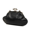 Chanel CC Lambskin Kiss Lock Evening Clutch with Chain Secondhand