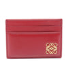 LOEWE Shiny Nappa Calfskin Puffer Anagram Plain Card Holder Secondhand
