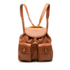 Gucci Large Calfskin Bamboo Drawstring Backpack Secondhand