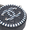 Chanel Caviar Striped CC Filigree Round Crossbody Secondhand
