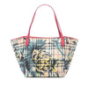 Secondhand Burberry Small Haymarket Check Coated Canvas Floral Print Canterbury Tote