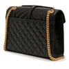 Saint Laurent Medium Grain De Poudre Triquilt Monogram Envelope Bag Secondhand