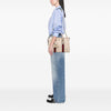 Secondhand Gucci Medium Calfskin Web Bauletto Top Handle Bag