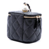 Chanel Mini Quilted Caviar Pearl On Top Vanity Case With Chain Secondhand