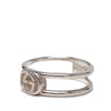 Gucci Sterling Silver Interlocking G Ring Secondhand