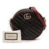 Gucci Mini GG Marmont Matelasse Leather Torchon Round Crossbody Secondhand