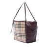 Burberry Small Haymarket Check Coated Canvas and Calfskin Canterbury Tote Secondhand