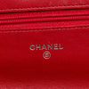 Secondhand Chanel CC Embossed Patent Camellia Wallet On Chain