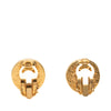 Chanel CC Gold Plated Faux Pearl Round Clip On Earrings Secondhand