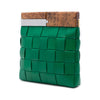 Secondhand Bottega Veneta Lambskin Maxi Intrecciato The Snap Clutch