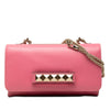 Valentino Leather Rockstud Va Va Voom Clutch on Chain Secondhand