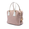 Prada Small Bicolor Saffiano Square Bauletto Satchel Secondhand