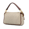 Fendi Zucca Embroidered Canvas Baguette Satchel Secondhand