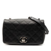 Chanel Small Diamond Embossed Calfskin New Chic Flap Secondhand