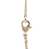 Chanel CC Gold Plated Strass Round Pendant Necklace Secondhand