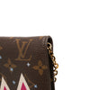 Louis Vuitton Monogram Christmas Animation Bears on Skis Pochette Weekend Chain Wallet Secondhand