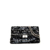 Chanel Patent Trimmed Sequined Satin Reissue 2.55 Single Flap 226 Secondhand