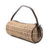 Fendi Zucchino Canvas Barrel Pochette Secondhand