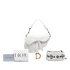 Dior Mini Oblique Embroidered Canvas Saddle Bag Secondhand