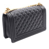 Chanel Old Medium Quilted Caviar Boy Flap Secondhand