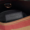 Burberry Medium Mega Check Canvas Sequined Heart Ashby Bucket Bag Secondhand