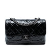 Chanel Jumbo Classic Crinkled Patent Single Flap Secondhand