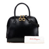 Secondhand Ferragamo Leather Gancini Dome Satchel