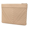 Chanel Large Chevron Caviar O Case Clutch Secondhand