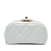 Chanel Mini CC Quilted Lambskin Vanity Top Handle Cosmetic Case Secondhand