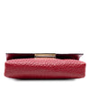 Burberry Embossed Grain Check Leather Langley Crossbody Secondhand