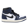 Nike Air Jordan Leather High-Top Sneakers in White x Navy DZ5485-401 (Marketplaces) Secondhand
