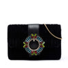 Miu Miu Matelasse Velvet Crystal Embellished Crossbody Secondhand